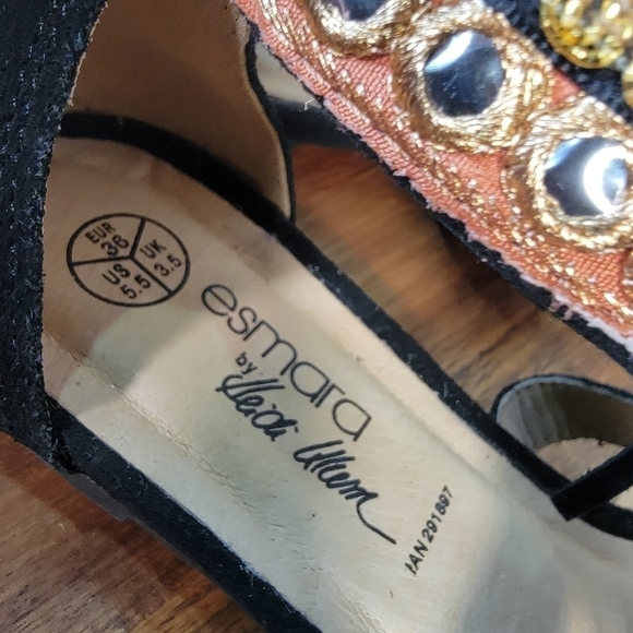 Esmara by Heidi Klum Fringe cage Sandals Vegan Boho Size 5.5 - Picture 13 of 14